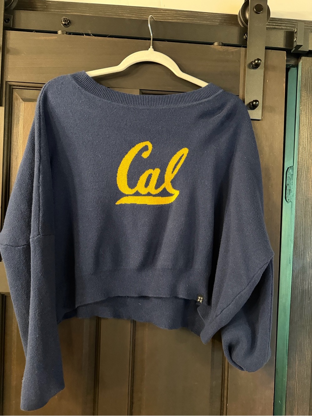 Cal Logo Navy Crewneck Sweater